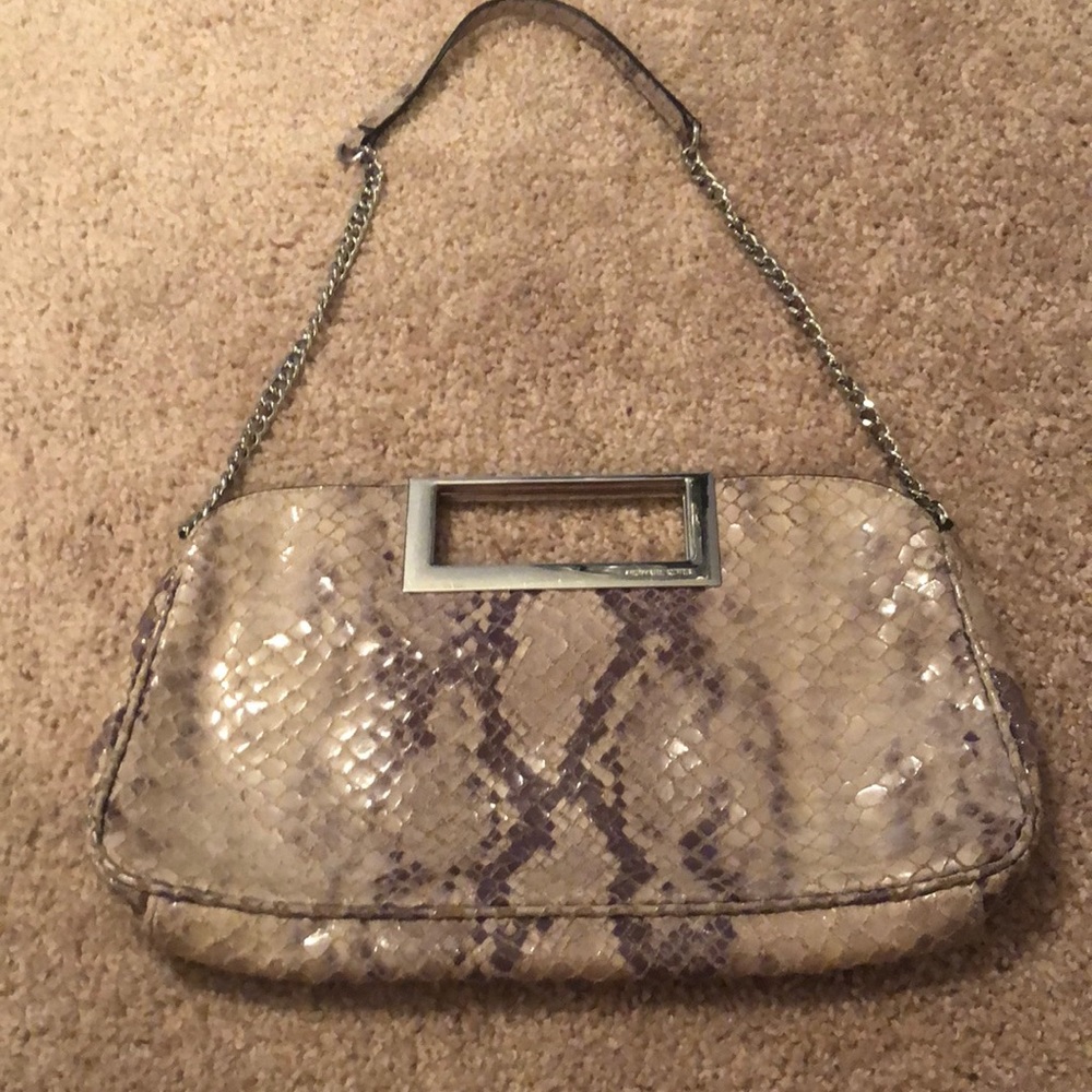 Snakeskin pattern Michael Kors purse